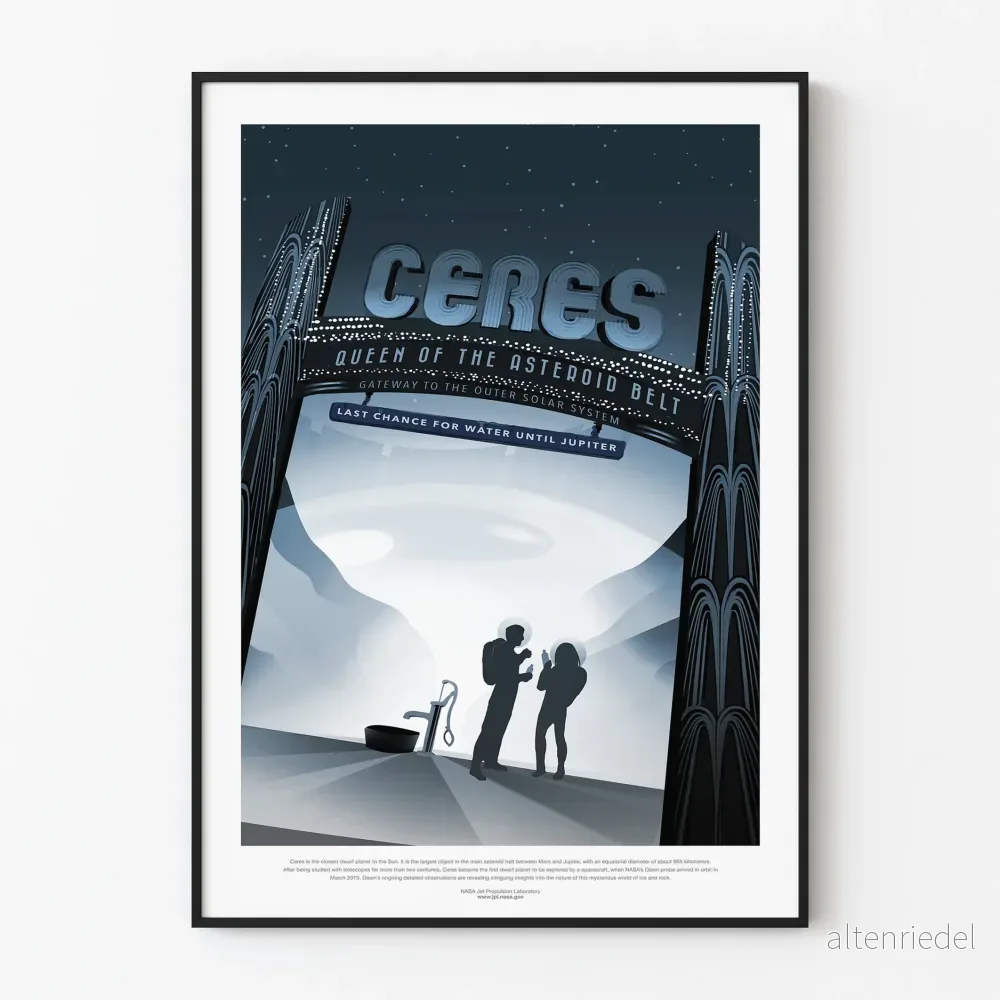 Ceres-Poster - Väggdekoration Inspirerad av Solsystemet