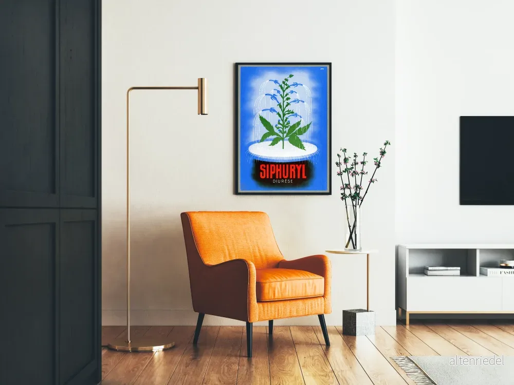 Vintage dekorativ poster Siphuryl Diurèse - Bild 2