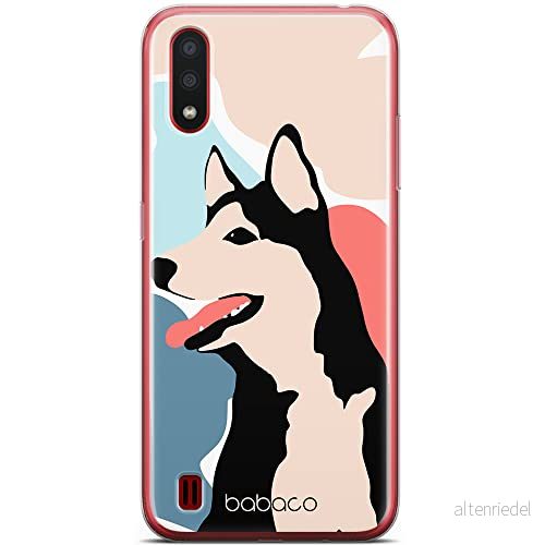 ERT GROUP mobiltelefonfodral för Samsung A01 originalt och officiellt licensierat Babaco mönster Dogs 001 Vit optimalt anpassad till formen på mobiltelefonen, fodral tillverkad av TPU plast 5905131000026