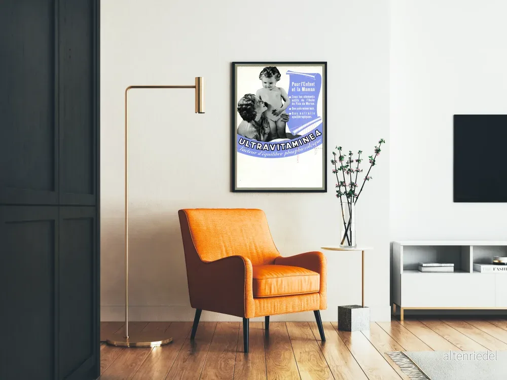 Vintageposter Ultravitamine 4 för barn och mamma - Bild 2