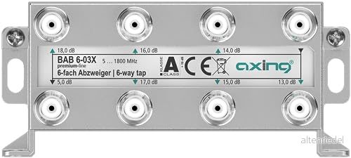 Axing BAB 6 03X vägs grenuttag 13 18 dB 51800 MHz TV data internet 7611682009613