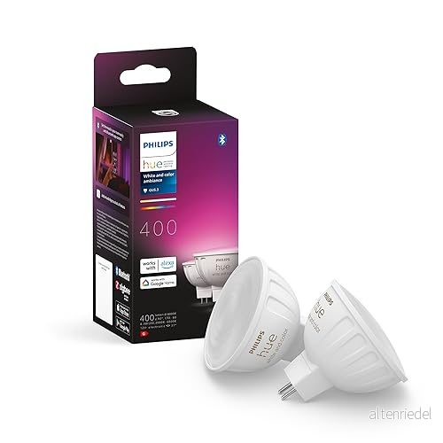 Philips Hue White och Color Ambiance MR16 - GU5.3-lampor - 2-pack 8719514491649