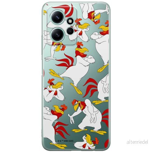 ERT GROUP mobiltelefonfodral för Xiaomi REDMI NOTE 12 4G originalt och officiellt licensierat Looney Tunes mönster Foghorn Leghorn 001 anpassad till formen på mobiltelefonen, gedeeltelijk transparant 5905511950279