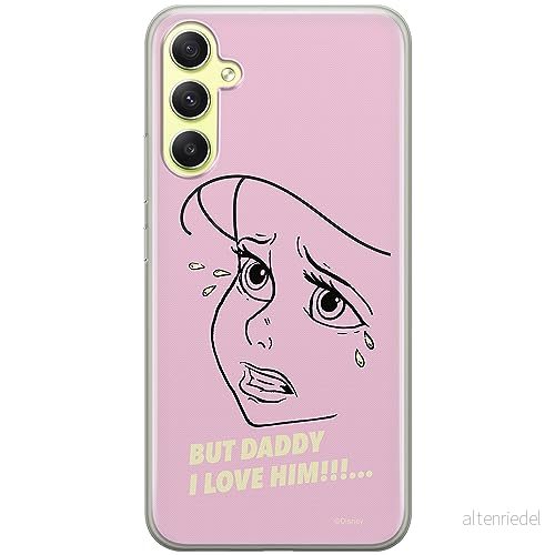 ERT GROUP mobiltelefonfodral för Samsung A34 5G originalt och officiellt licensierat Disney mönster Ariel 007 optimalt anpassad till formen på mobiltelefonen, fodral tillverkad av TPU plast 5905511789510