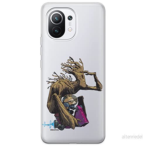 ERT GROUP mobiltelefonfodral för Xiaomi 11 originalt och officiellt licensierat Marvel mönster Guardians of the Galaxy 004 optimalt anpassad till formen på mobiltelefonen, gedeeltelijk transparant 5903537098456