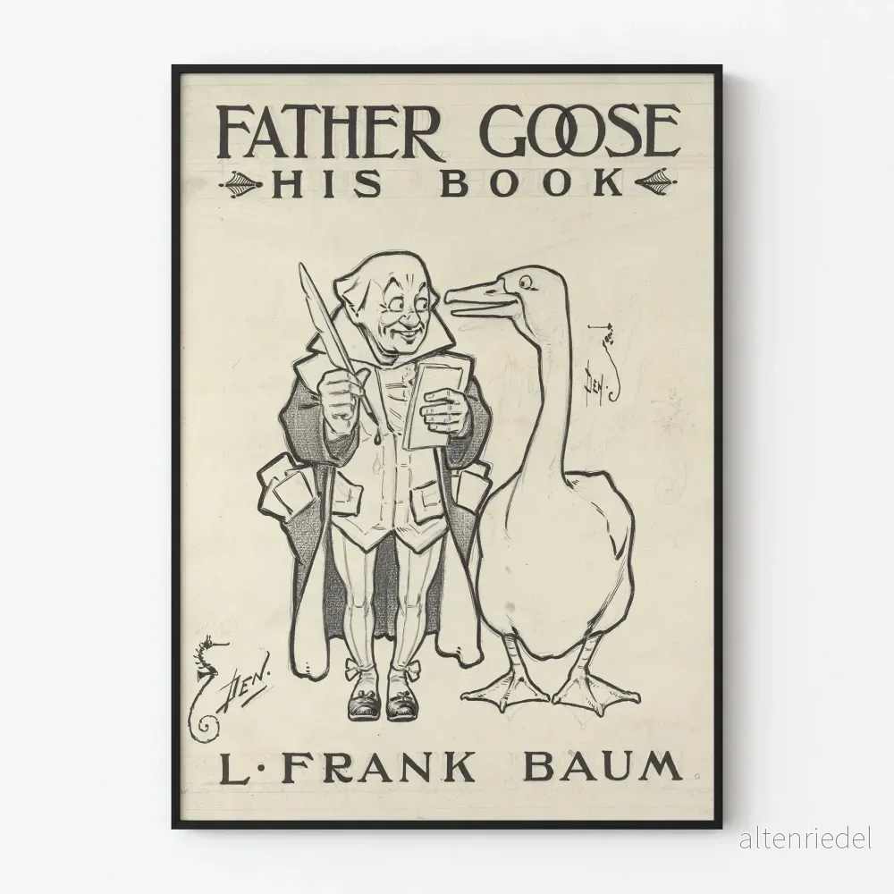 Gammal poster av Father Goose av L. Frank Baum