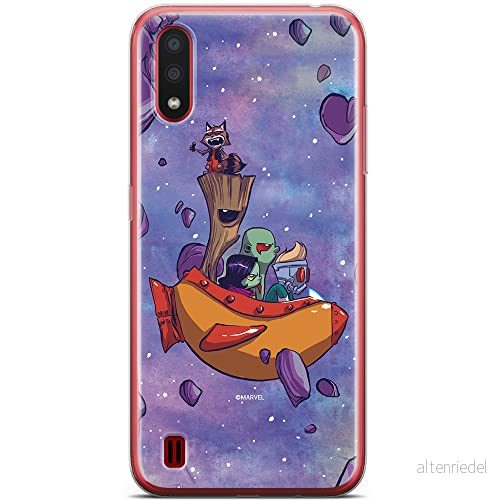 ERT GROUP mobiltelefonfodral för Samsung A01 originalt och officiellt licensierat Marvel mönster Guardians of the Galaxy 010 anpassad till formen på mobiltelefonen, fodral tillverkad av TPU plast 5904805431104