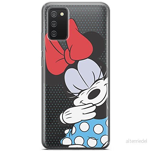 ERT GROUP mobiltelefonfodral för Samsung A02S originalt och officiellt licensierat Disney mönster Minnie 033 optimalt anpassad till formen på mobiltelefonen, gedeeltelijk transparant 5903040234105