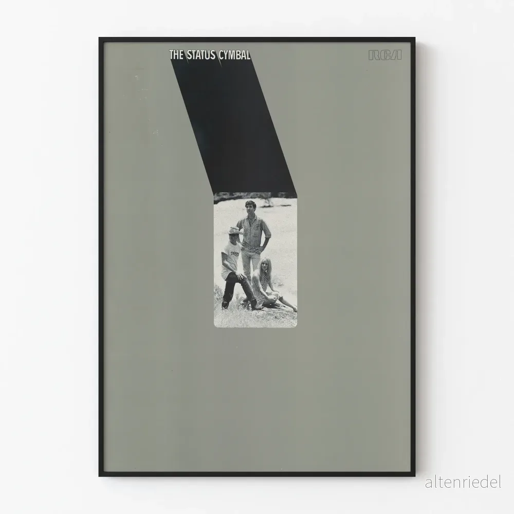 Vintageposter The Status Cymbal musikkonstnärlig väggdekoration