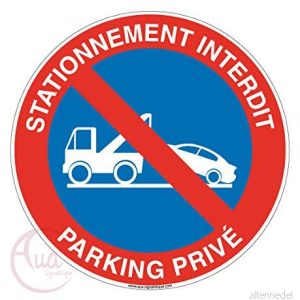AUA SIGNALETIQUE parkeringspanel förbjuden privat parkering 2 Ø 130 mm, aluminium dibond 3 mm 3666180031219 AUA SIGNALETIQUE parkeringspanel förbjuden privat parkering 2 Ø 130 mm, aluminium dibond 3 mm 3666180031219