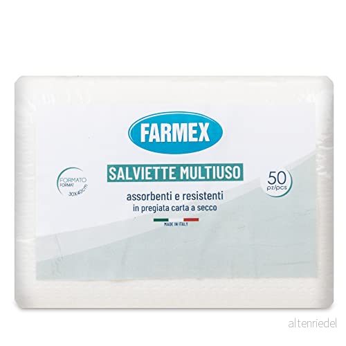 Farmex Torr Pappersservett S prägling engångshanddukar, 30 x 40 cm engångshanddukar handpapper 50 st 8004007911002