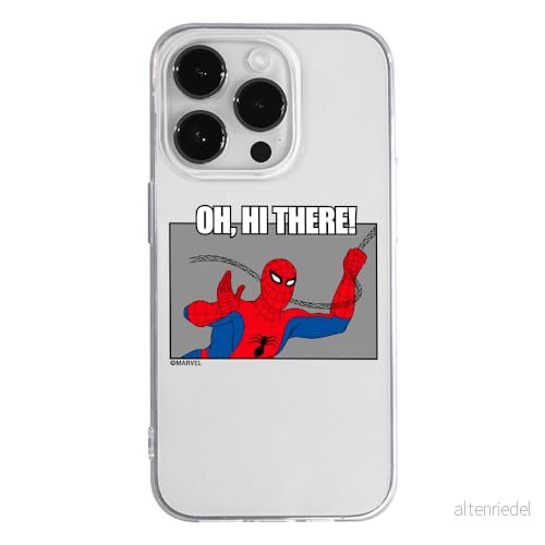 ERT GROUP mobiltelefonfodral för Iphone 14 PRO originalt och officiellt licensierat Marvel mönster Spider Man 032 optimalt anpassad till formen på mobiltelefonen, gedeeltelijk transparant 5905795008468