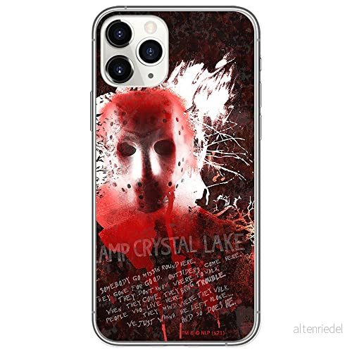 ERT GROUP mobiltelefonfodral för Iphone 11 PRO MAX originalt och officiellt licensierat Horror mönster Friday the 13th 016 anpassad till formen på mobiltelefonen, fodral tillverkad av TPU plast 5905511116651