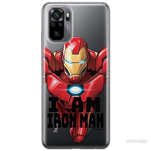 ERT GROUP mobiltelefonfodral för Xiaomi REDMI NOTE 10/ 10S originalt och officiellt licensierat Marvel mönster Iron Man 029 optimalt anpassad till formen på mobiltelefonen, gedeeltelijk transparant 5904805148132