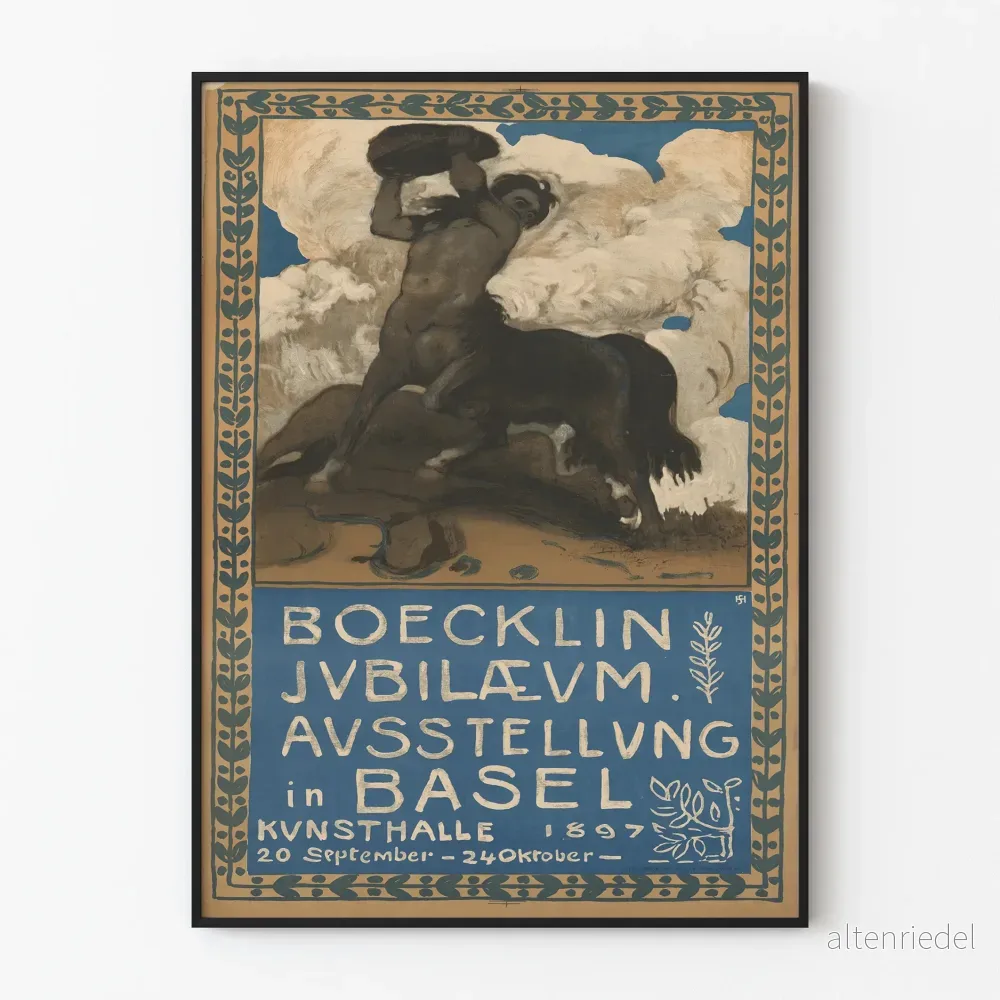 Dekorativ poster Boecklin Jubileumsutställning 1897