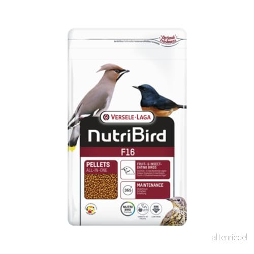 Versele LAGA Underhåll foder för insekts och fruktfåglar NUTRIBIRD F16 VERLELE 1 KG 5410340221112