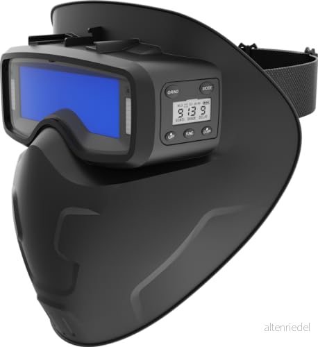 Elektronisk svetsmask Solter S Mask 15 111 x 39 mm bred sökare DIN 5 13 automatisk dimning Lätt, kompakt och kompatibel med små glasögon 8427338103227