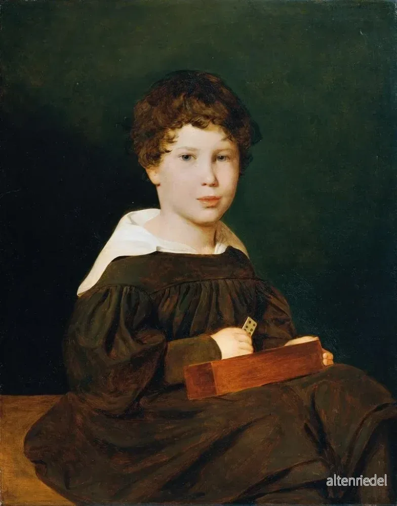 Målning Heinrich Werner (1830 - 1861), son till paret Johann och Magdalena Werner - Ferdinand Georg Waldmüller | Konsttryck - Bild 2