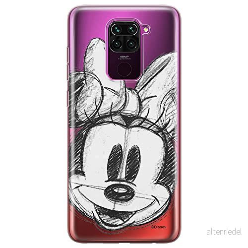 ERT GROUP mobiltelefonfodral för Xiaomi REDMI NOTE 9 originalt och officiellt licensierat Disney mönster Minnie 012 optimalt anpassad till formen på mobiltelefonen, gedeeltelijk transparant 5903040328835