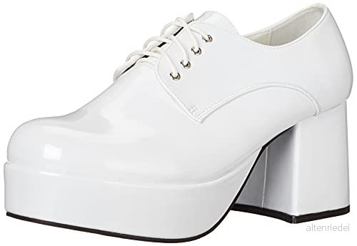 Ellie Shoes Men's Platform, White, Medium 843226007077