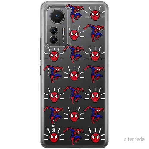 ERT GROUP mobiltelefonfodral för Xiaomi 12 LITE originalt och officiellt licensierat Marvel mönster Spider Man 025 optimalt anpassad till formen på mobiltelefonen, gedeeltelijk transparant 5905795001551
