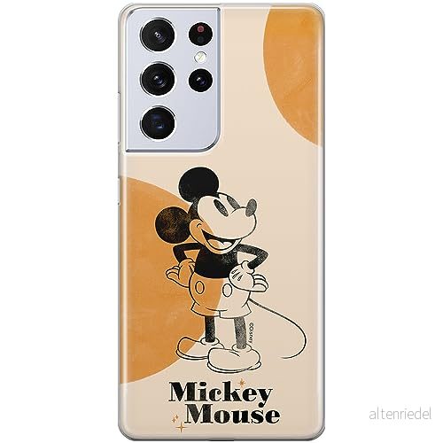 ERT GROUP mobiltelefonfodral för Samsung S21 ULTRA originalt och officiellt licensierat Disney mönster Mickey 054 optimalt anpassad till formen på mobiltelefonen, fodral tillverkad av TPU plast 5905795035297