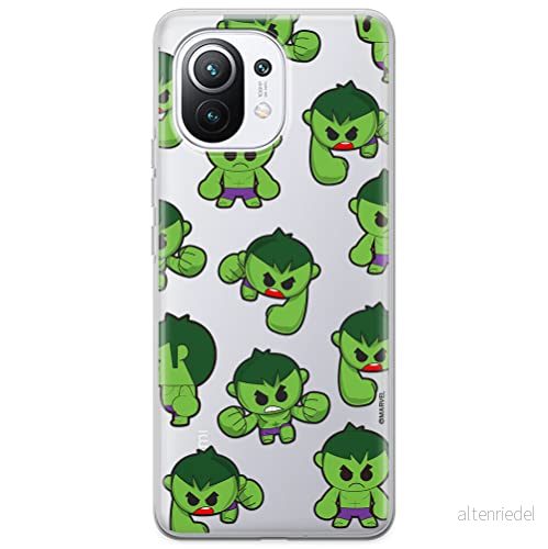 ERT GROUP mobiltelefonfodral för Xiaomi 11 originalt och officiellt licensierat Marvel mönster Hulk 006 optimalt anpassad till formen på mobiltelefonen, gedeeltelijk transparant 5904805239823