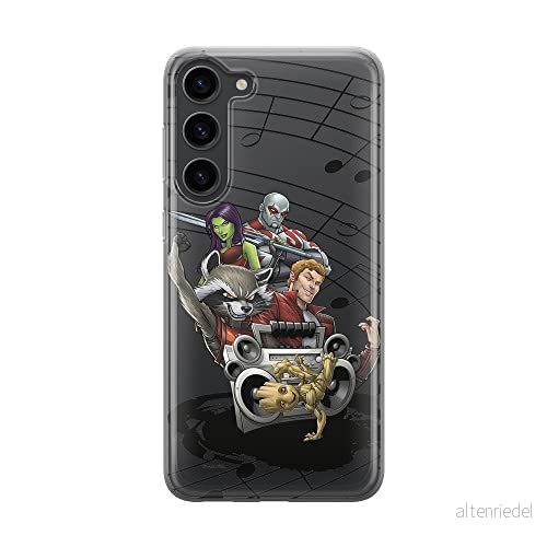 ERT GROUP mobiltelefonfodral för Samsung S23 originalt och officiellt licensierat Marvel mönster Guardians of the Galaxy 016 optimalt anpassad till formen på mobiltelefonen, gedeeltelijk transparant 5905511435356