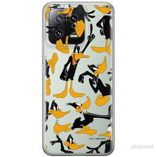 ERT GROUP mobiltelefonfodral för Xiaomi 13 originalt och officiellt licensierat Looney Tunes mönster Duffy 002 optimalt anpassad till formen på mobiltelefonen, gedeeltelijk transparant 5905511910327