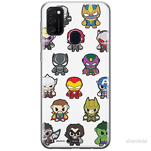 ERT GROUP mobiltelefonfodral för Samsung M21 originalt och officiellt licensierat Marvel mönster Avengers 025 optimalt anpassad till formen på mobiltelefonen, fodral tillverkad av TPU plast 5904805196232