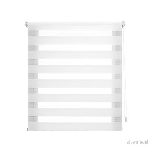 Decorblind Verktygsfri rullgardin med dubbla lager och ingen borrning, mått: 82 x 180 cm bredd längd/mått gardinduk: 79 175 natt dag vit, fönsterrullgardiner 8434363544000