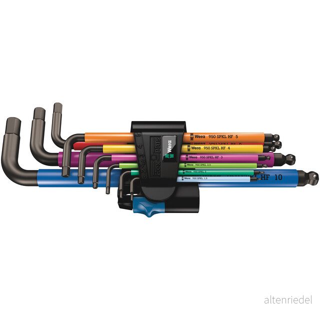 Wera l key set blacklaser hex plus 950/9 multicolour hf 1 w/holding function 9pcs 1.5×90 10x224mm 4013288188403 Wera l key set blacklaser hex plus 950/9 multicolour hf 1 w/holding function 9pcs 1.5×90 10x224mm 4013288188403