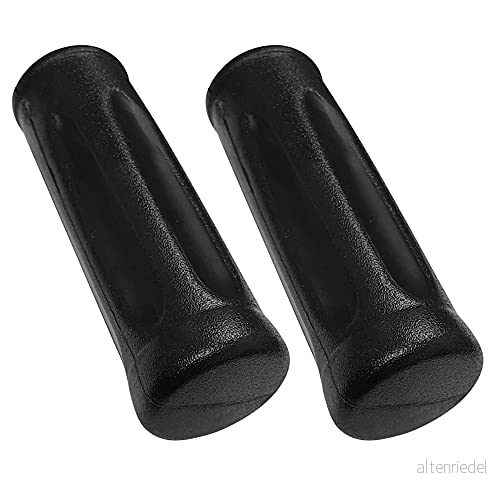 cyclingcolors 2 x skottkärra vagn hantering djävul mångsidig plast svart kvalitet (Ø 27 mm 125 mm) 3701260823237