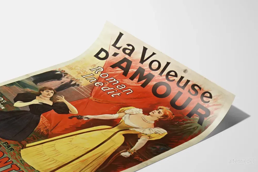 Vintageposter La Voleuse d'Amour av Xavier de Montepin - Bild 3