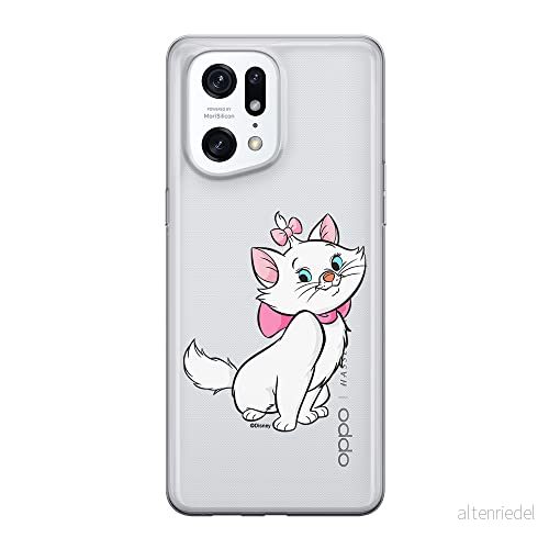 ERT GROUP mobiltelefonfodral för Oppo FIND X5 PRO originalt och officiellt licensierat Disney mönster Marie 007 optimalt anpassad till formen på mobiltelefonen, gedeeltelijk transparant 5905511409524