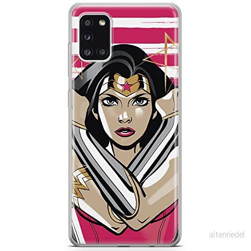 ERT GROUP mobiltelefonfodral för Samsung A31 originalt och officiellt licensierat DC mönster Wonder Woman 003 optimalt anpassad till formen på mobiltelefonen, fodral tillverkad av TPU plast 5903040220610