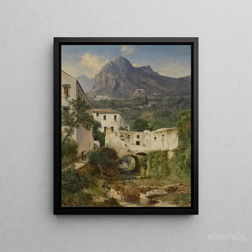Målning Mill Valley nära Amalfi - Albert Zimmermann | Konsttryck