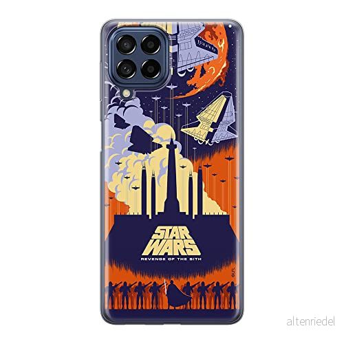 ERT GROUP mobiltelefonfodral för Samsung M53 5G originalt och officiellt licensierat Star Wars mönster 030 optimalt anpassad till formen på mobiltelefonen, fodral tillverkad av TPU plast 5905511383169