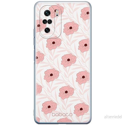 ERT GROUP mobiltelefonfodral för Xiaomi MI 11i/ REDMI K40/K40 PRO/POCO F3/ F3 PRO originalt och officiellt licensierat Babaco mönster Flowers 017, fodral tillverkad av TPU plast 5905511883911