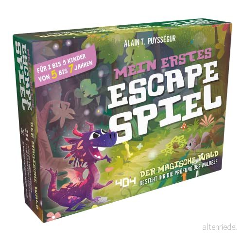 404 upplagor, Mitt första Escape spel: Den magiska skogen, barnlek, pusselspel, 2 5 spelare, från 5+ år, 45+ minuter, tyska 3558380098669