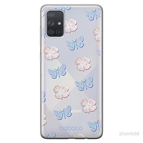 ERT GROUP mobiltelefonfodral för Samsung A71 originalt och officiellt licensierat Babaco mönster Flowers 043 optimalt anpassad till formen på mobiltelefonen, gedeeltelijk transparant 5905131318664