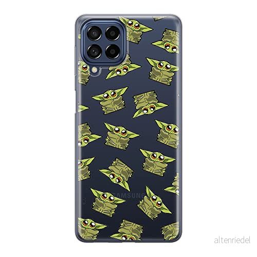 ERT GROUP mobiltelefonfodral för Samsung M33 5G originalt och officiellt licensierat Star Wars mönster Baby Yoda 008 optimalt anpassad till formen på mobiltelefonen, gedeeltelijk transparant 5905511348373