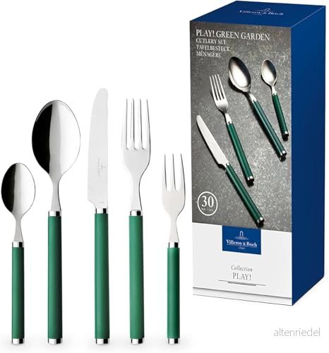 Villeroy & Boch Play Grillebestickset, Rostfritt Stål, Green Garden, Grön, Paket med 30 4003686305199
