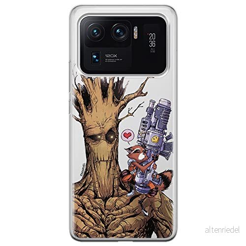 ERT GROUP mobiltelefonfodral för Xiaomi MI 11 ULTRA originalt och officiellt licensierat Marvel mönster Guardians of the Galaxy 001 anpassad till formen på mobiltelefonen, gedeeltelijk transparant 5903932710304