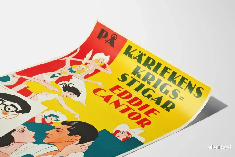 Vintage filmposter av Eddie Cantor i art déco-stil - Bild 3