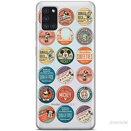 ERT GROUP mobiltelefonfodral för Samsung A21s originalt och officiellt licensierat Disney mönster Mickey & Friends 003 optimalt anpassad till formen på mobiltelefonen, gedeeltelijk transparant 5903537968247