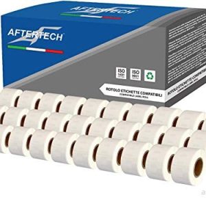 Aftertech 30x 99010 28x89mm Kompatibel självhäftande etikettrullar (130 etiketter/rulle = 3900 totalt) För Dymo LabelWriter Seiko SLP skrivaretiketter S0722370 30×99010 8052532910878 Aftertech 30x 99010 28x89mm Kompatibel självhäftande etikettrullar (130 etiketter/rulle = 3900 totalt) För Dymo LabelWriter Seiko SLP skrivaretiketter S0722370 30×99010 8052532910878
