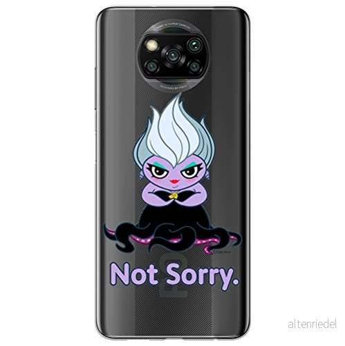 ERT GROUP mobiltelefonfodral för Xiaomi POCOPHONE X3 originalt och officiellt licensierat Disney mönster Ursula 004 optimalt anpassad till formen på mobiltelefonen, gedeeltelijk transparant 5905131461629