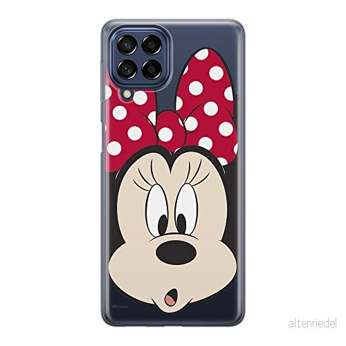ERT GROUP mobiltelefonfodral för Samsung M53 5G originalt och officiellt licensierat Disney mönster Minnie 054 optimalt anpassad till formen på mobiltelefonen, gedeeltelijk transparant 5905511380441