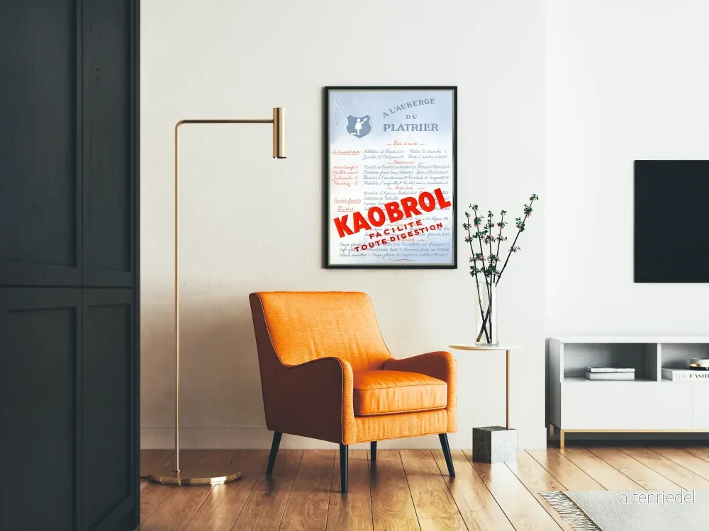 Vintageposter Kaobrol för väggdekoration av restaurangmeny - Bild 2